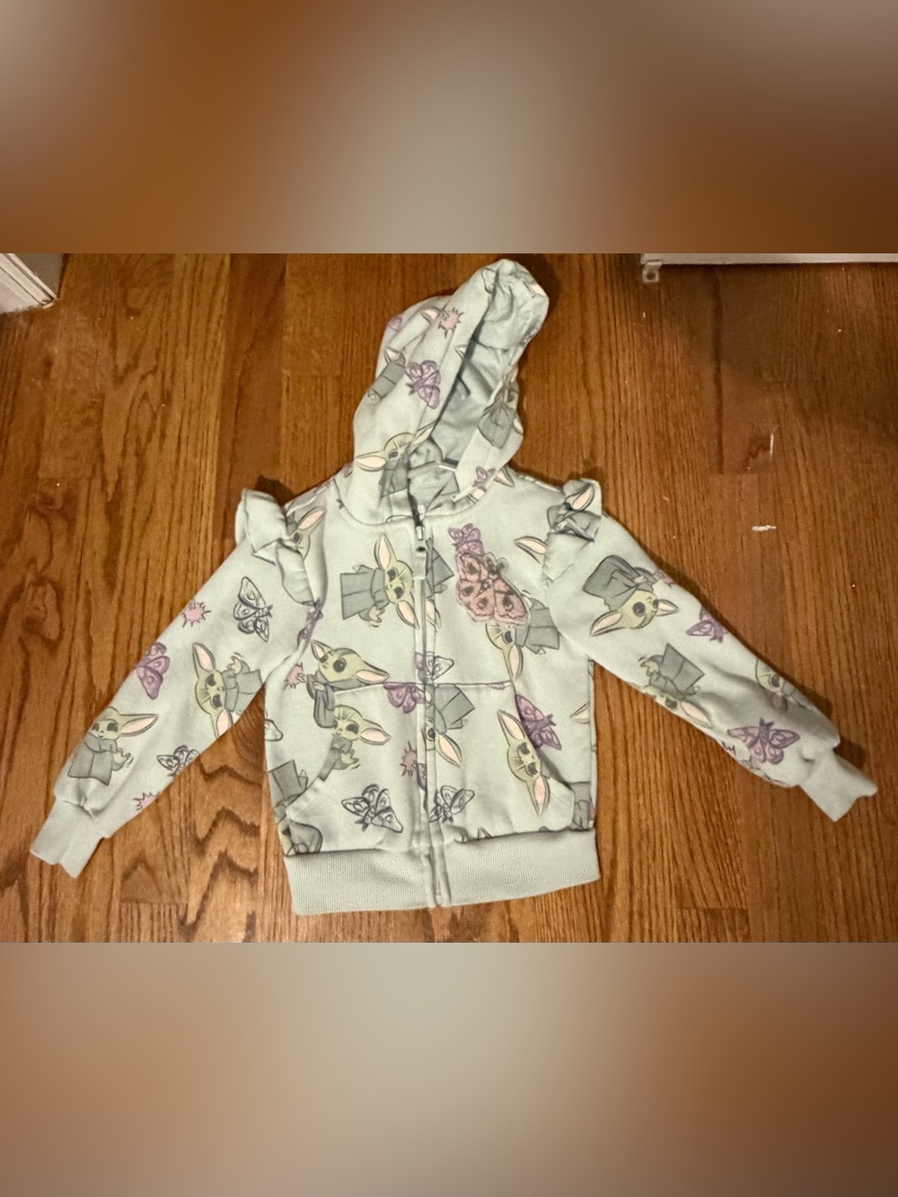 MAD Engine 4T Star Wars Light Green Toddler Hoodie with Character Print